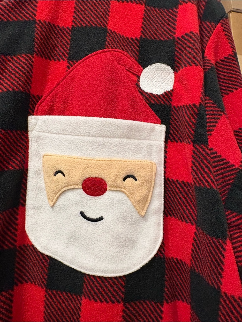 Carter's Red and Black Plaid Adult XLarge Onesie - Christmas Pajamas